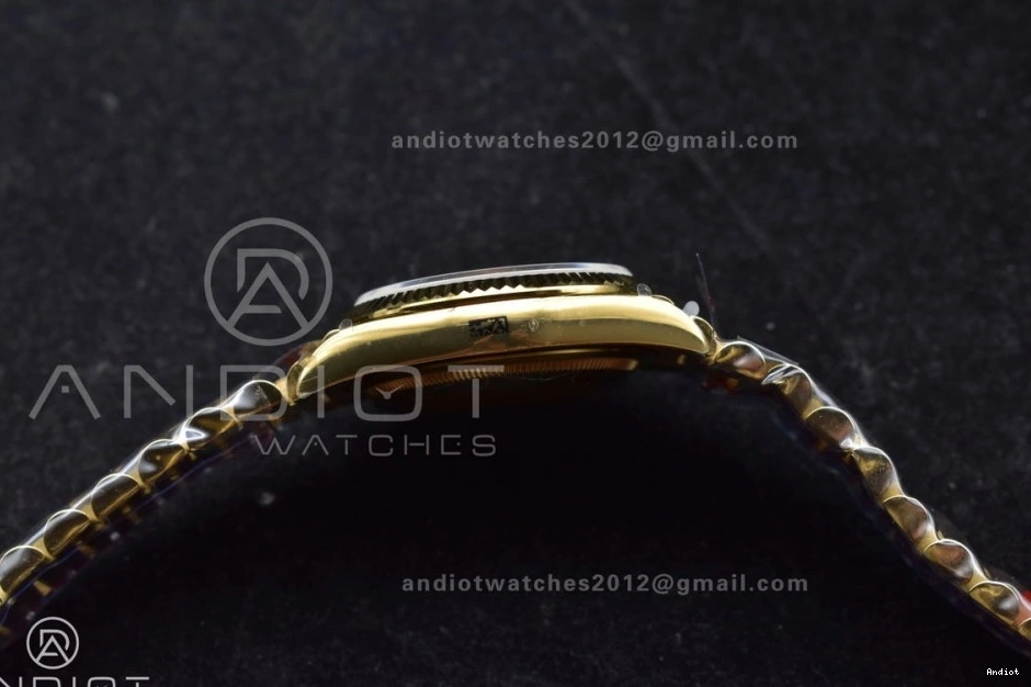 President Best vr3255 V5 on Stick Diamond 904L Gold 36 QF (Gain Dial Steel Weight) Bracelet with Edition DayDate YG 0211